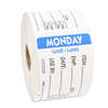 National Checking 2X3 Trilingual Item-Date-Use By Removable Monday Blue, PK500 RIDU2301R